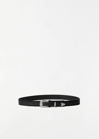 Minimal Western Belt — Black