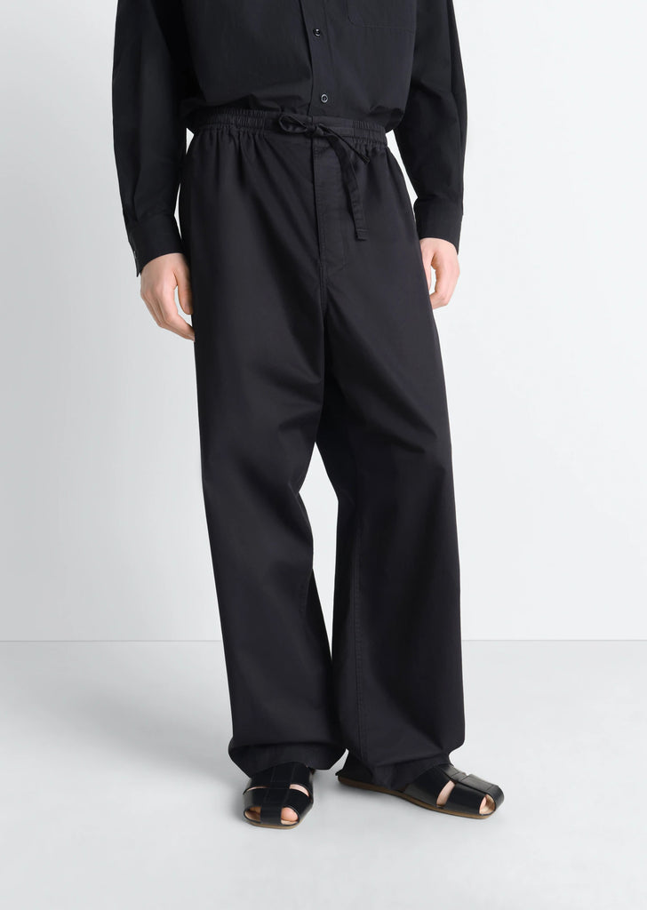 Pyjama Cotton Pants — Black