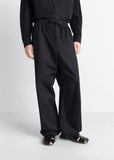 Pyjama Cotton Pants — Black
