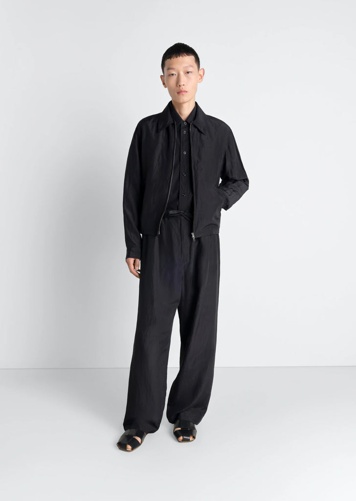 Short Technical Linen Blouson