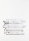 Linen King Duvet Cover Set - White