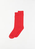 Lounge Socks — Crimson