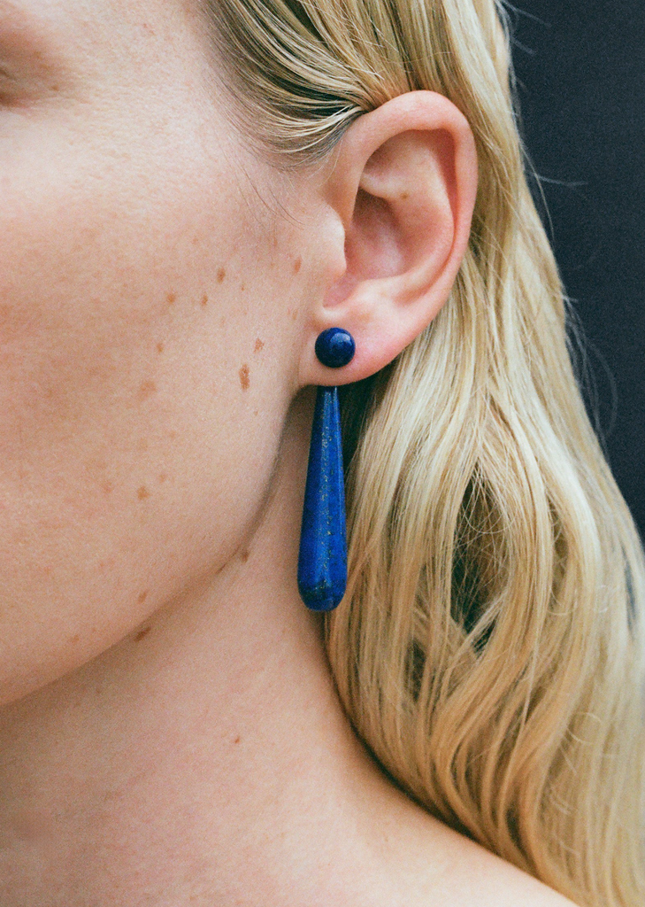 Medium Angelika Lapis Earrings