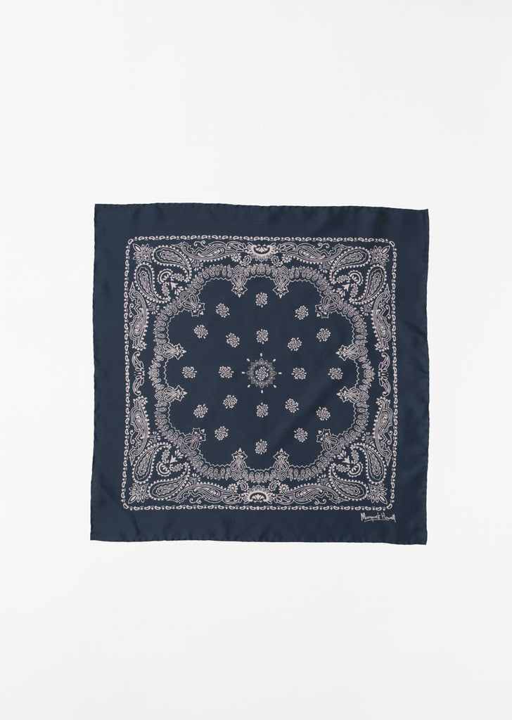 Paisley Bandana — Navy / Stone