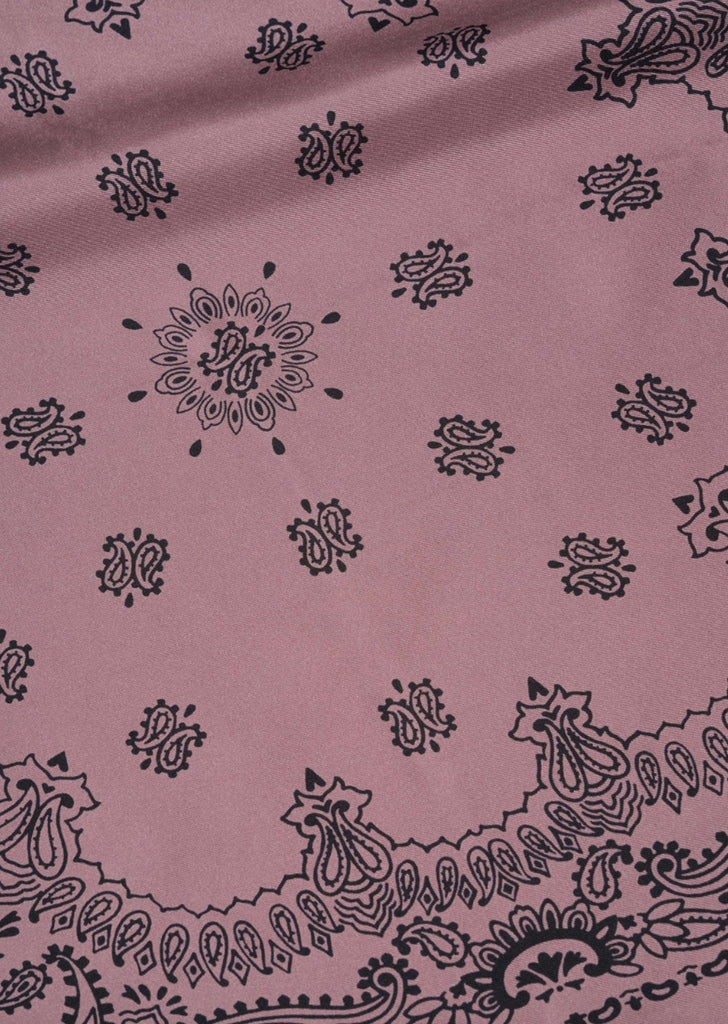 Paisley Bandana — Pink / Black