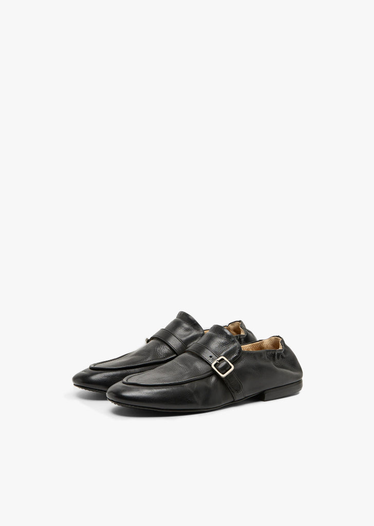 Mandolo Buckled Leather Loafer