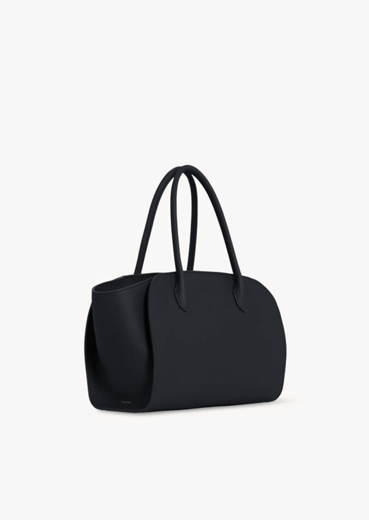 Marlo 12 Grained Leather Bag — Black