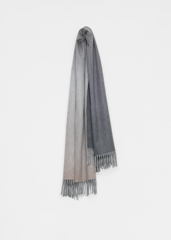 Nuance Ombre Cashmere Scarf — Marbled Midnight
