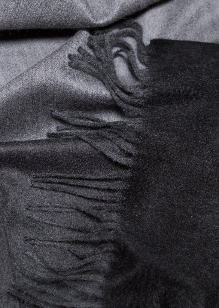 Nuance Ombre Cashmere Scarf — Monochrome