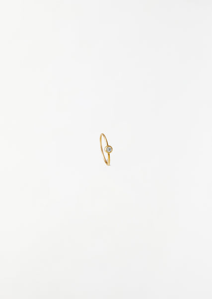 One Stone Hoop Earring 01 – La Garçonne