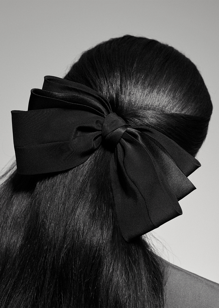 Classic Silk Bow — Black