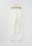 Garment-Dyed Finx One-Tuck Slacks — White
