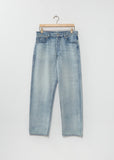 Faded Selvedge Light Denim Wide Pants