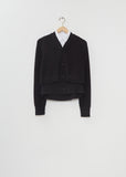 Poplin x Cotton Knit Cardigan