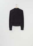 Poplin x Cotton Knit Cardigan