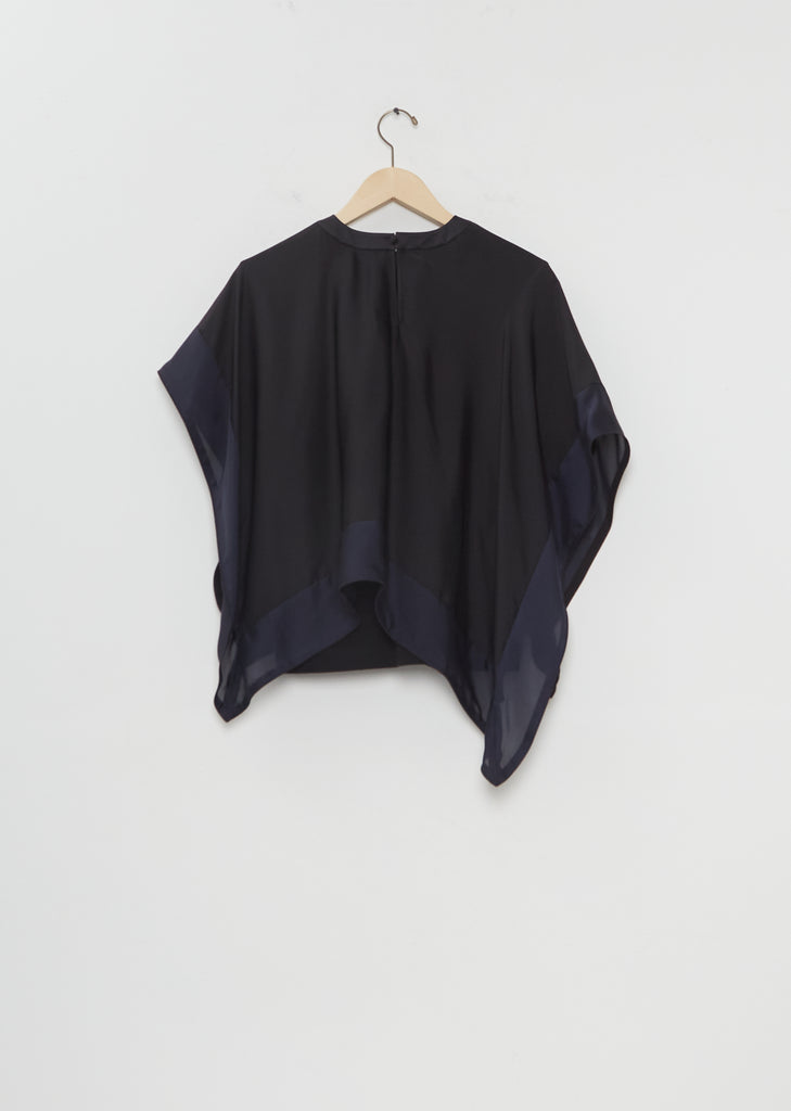 Satin x Cotton Jersey T-Shirt