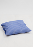 King Percale Pillow Sham — Clear Blue Stripes
