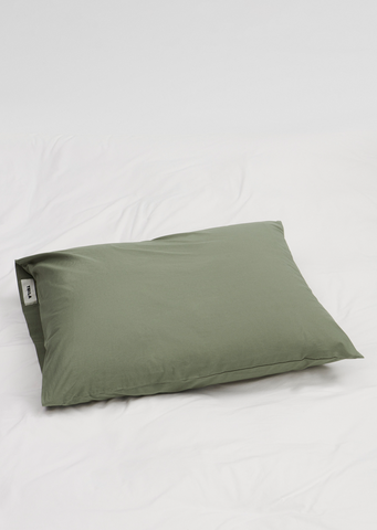 King Percale Pillow Sham — Olive Green