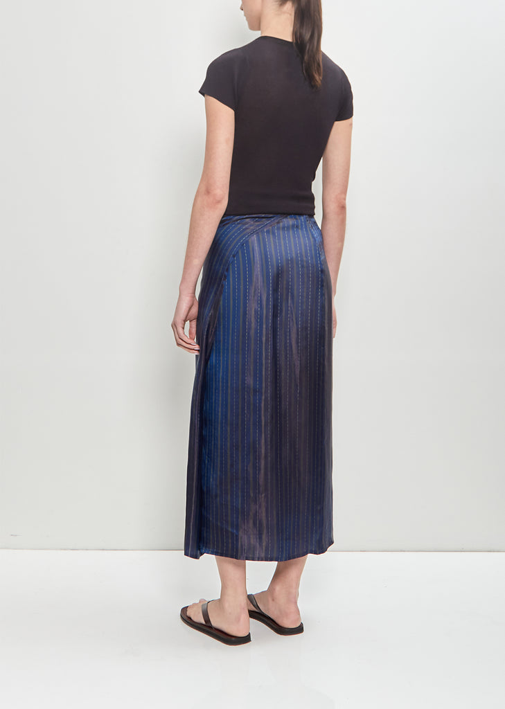 Viscose Blend Draped Skirt