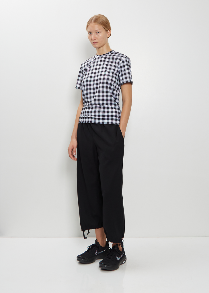 Gathered Cuffs Wool Pants