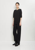 Cotton Short Sleeve Overshirt — Black