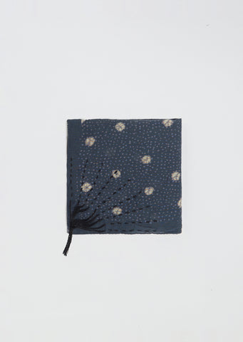 Shibori Cotton Gauze Scarf — Grey