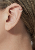 Platinum Diamond Triangle Earring 01 10