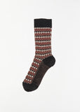 Poko Poko Square Socks — Black