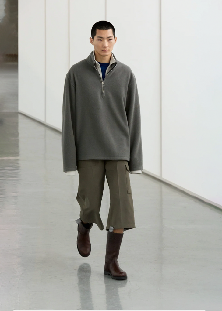 Wool Fleece Athletic Pullover