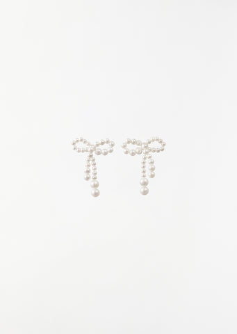 Mini Rosette de Perles Earrings, Pair