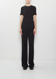 Washable Cashmere Slim Pijama Pants — Black