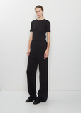 Washable Cashmere Slim Pijama Pants — Black
