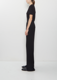 Washable Cashmere Slim Pijama Pants — Black