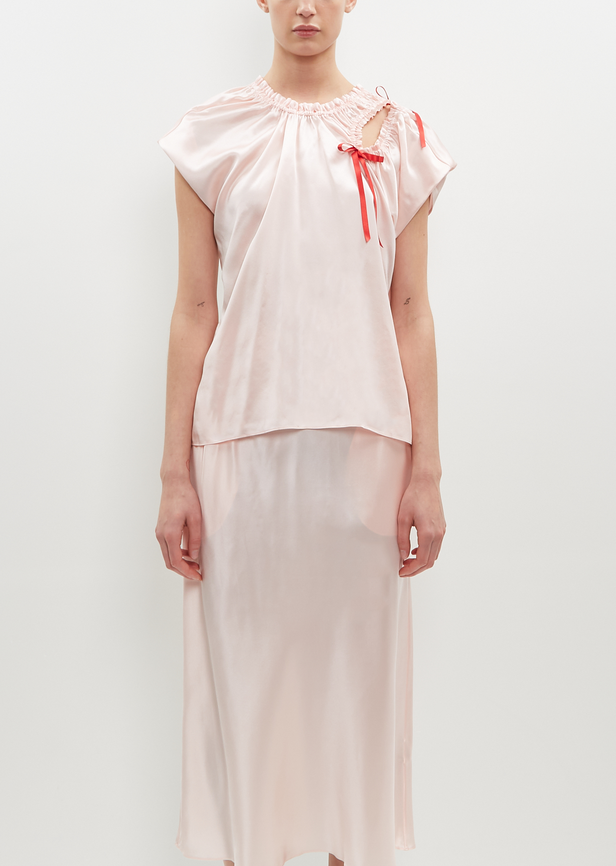 Cap Sleeve Top W/ Shoulder Bite – La Garçonne