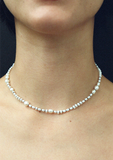 15 in. White Pearl Mermaid Necklace