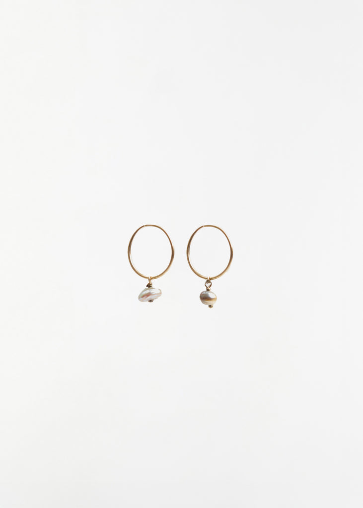 Natural Pearls Zoe Yellow Gold Earrings