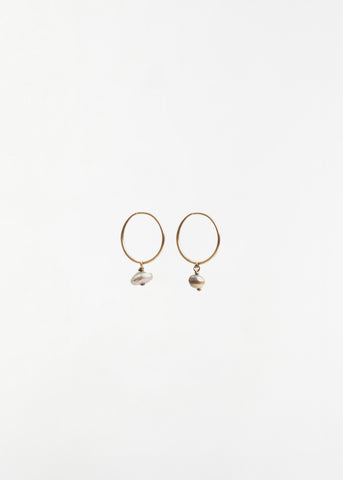 Natural Pearls Zoe Yellow Gold Earrings