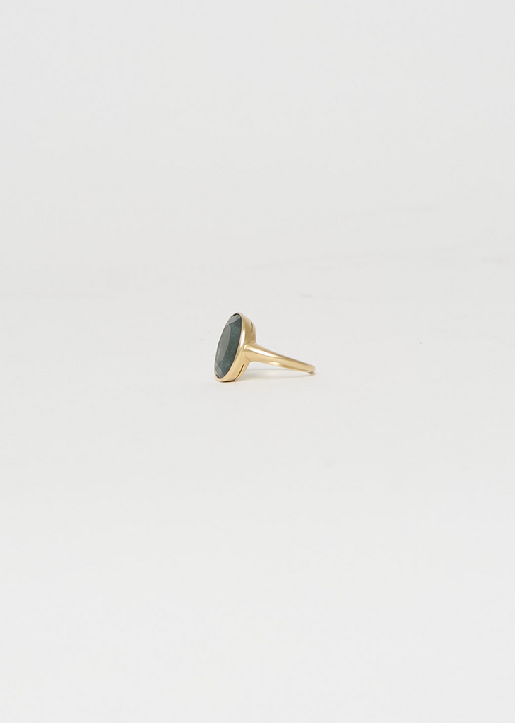 Beauty Alone Green Beryl Oval Ring