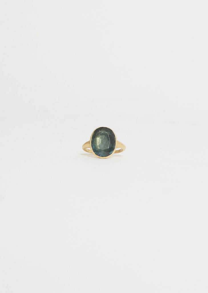 Beauty Alone Green Beryl Oval Ring