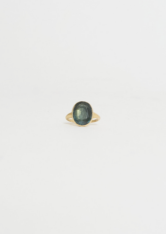 Beauty Alone Green Beryl Oval Ring