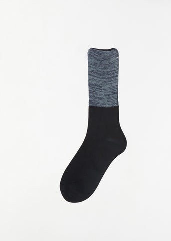 Two Tone Socks — Black