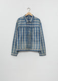 No.213 Indigo Palaka Denim Jacket