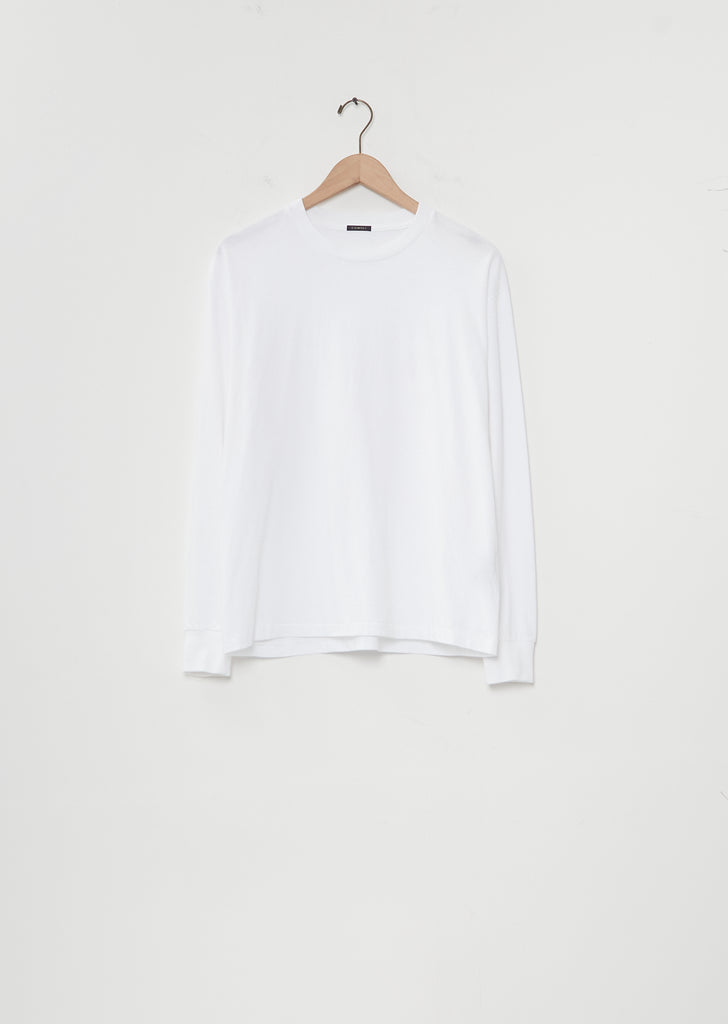 Cotton Jersey Long-Sleeve T-Shirt — White