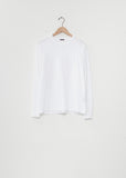Cotton Jersey Long-Sleeve T-Shirt — White