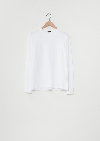 Cotton Jersey Long-Sleeve T-Shirt — White