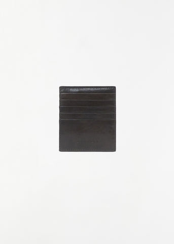Calfskin Card Holder — Dark Grey