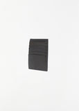 Calfskin Card Holder — Dark Grey
