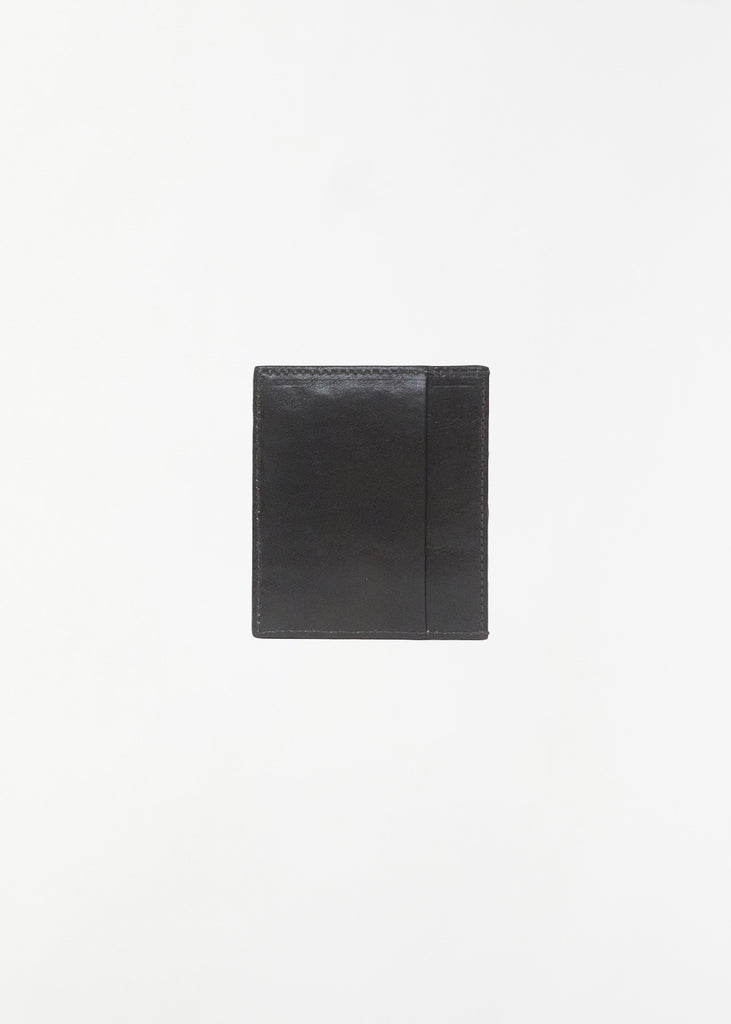 Calfskin Card Holder — Dark Grey