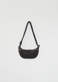 Leather Belt Bag, Small — Black