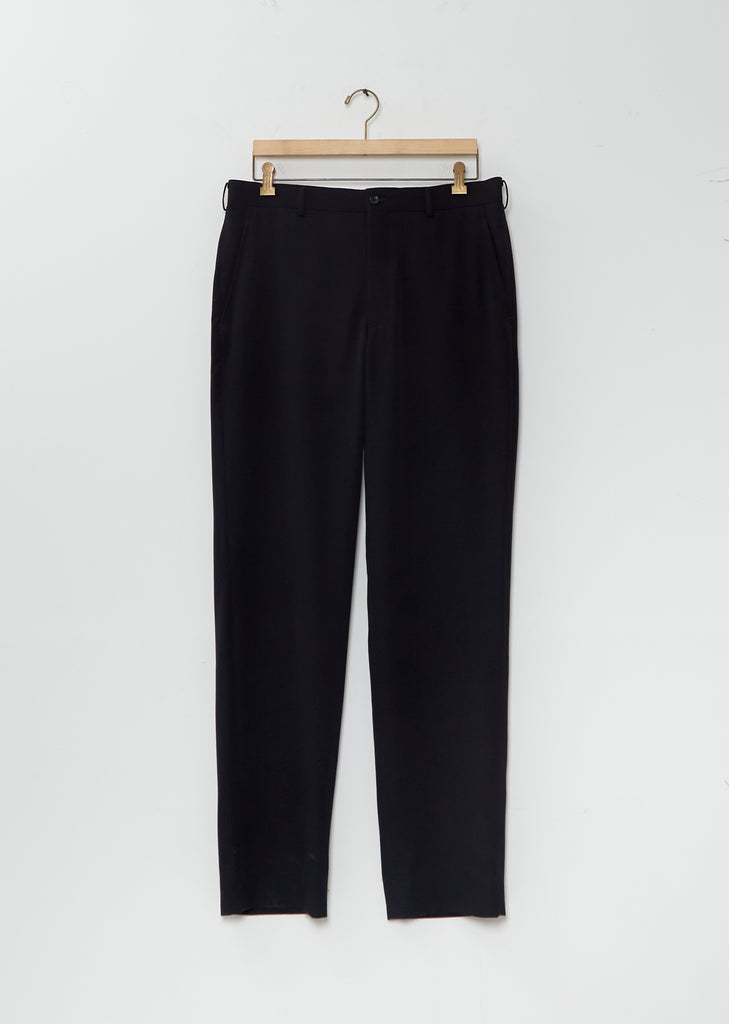 Wool Tapered Pants — Navy